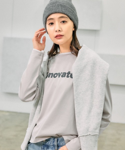 GLOBAL WORK（グローバルワーク） tシャツ リッチクリーンプリントロン