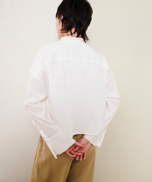 allureville ブラウス シャツ エンブロイダリーポイントシャツ