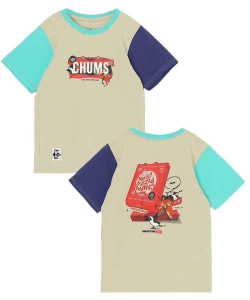 CHUMS（チャムス） tシャツ Kids CHUMS Pizza Box T-Shirt キッズ ピザ