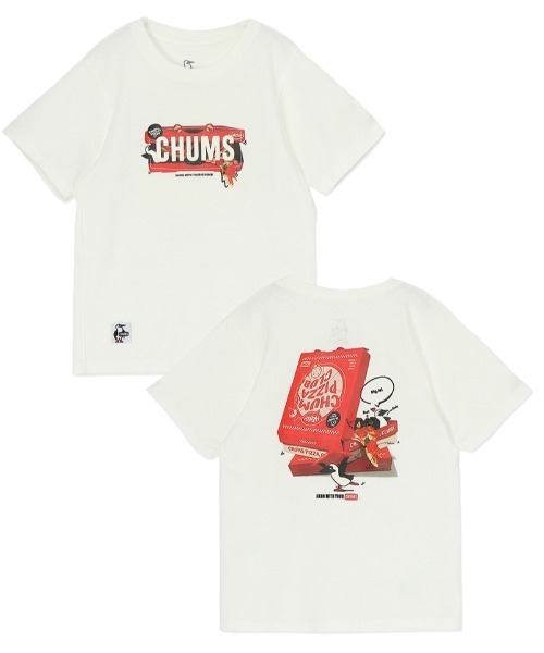 新品 未使用 CHUMS チャムス Tシャツ 6枚 半袖 キッズXL CHUMS（チャムス） tシャツ Kids CHUMS Pizza Box T-Shirt キッズ ピザ