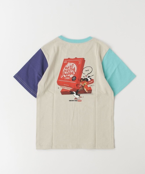 CHUMS（チャムス） tシャツ Kids CHUMS Pizza Box T-Shirt キッズ ピザ
