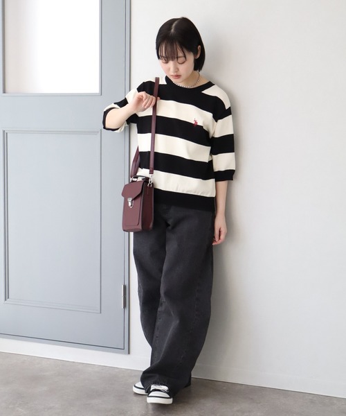 yori ミラノリブボーダーショートニット ミラノリブボーダーショートニット【2025SP】 | all item| yori