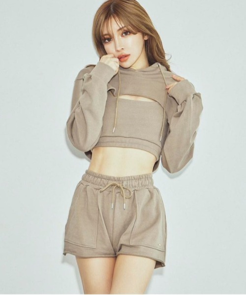 パーカー 「セットアイテム」HOODIE ＆ BRA TOP レディース