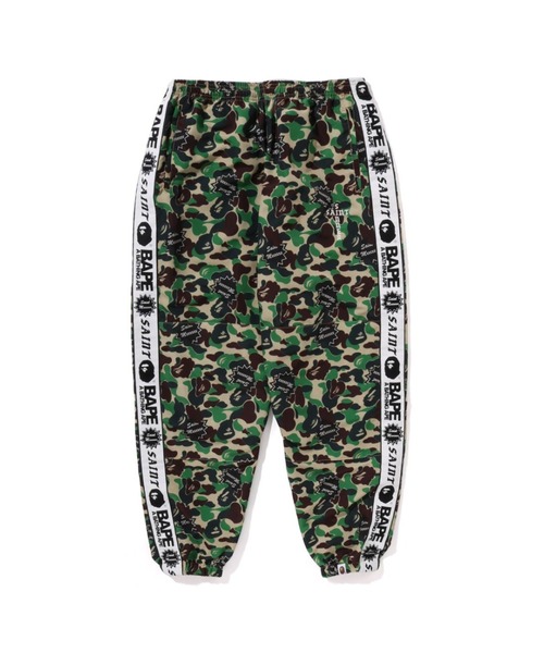 A BATHING APE パンツ BAPE X SAINT MXXXXXX ABC CAMO TRACK