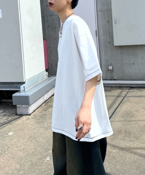 ヘビー ルーズ ジャージー Tシャツ ストリート 韓国 2色 hr9671 evaf19712.jpg