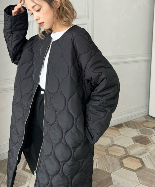 「moment+」 コート M アイボリー レディース_画像2