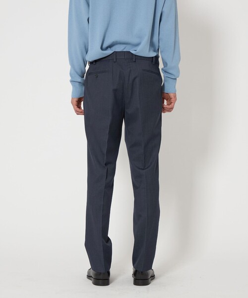 green label relaxing【美品】イージースラックス グレー L green label relaxing スラックス A+ TWPU シャンブレー スリム