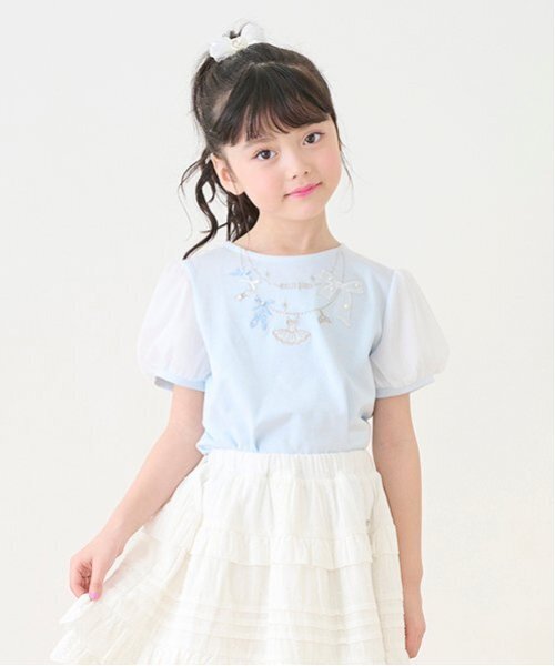 メゾピアノ【新品タグ付き】衿つきTシャツ【130】刺しゅう　トップス　フォーマル メゾピアノ【新品タグ付き】衿つきTシャツ【130】刺しゅう