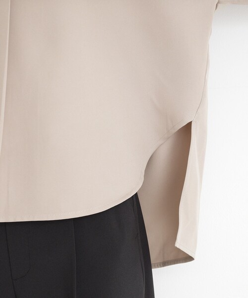 THE SHOP TK ブラウス シャツ ブラウス見えカットソー「洗える