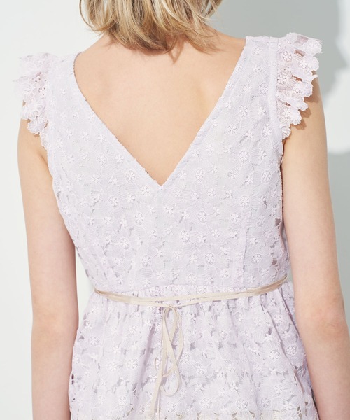 ミークチュール ME COUTURE ケミカルレースブラウス 170202-50134 アイボリー サイズ：0 ケミカルレースブラウス（シャツ/ブラウス）｜ME COUTURE（ミー