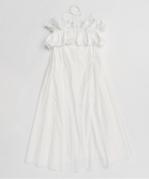 MAISON SPECIAL ワンピース Ruffle Bear Maxi Dress/フリルベア