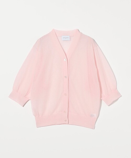 UNITED ARROWS カーディガン シアー Vネック 5SL レディース