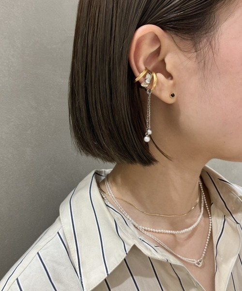 【imyme】Jouete レインジカフス コンビカラー　イヤーカフ Jouete イヤーカフ レインジカフス コンビカラー レディース