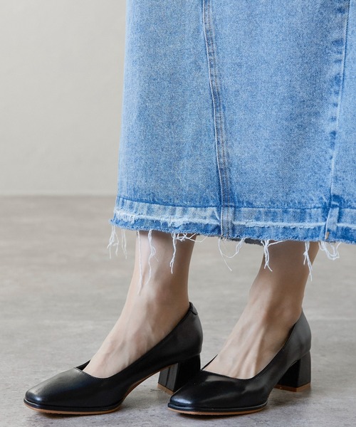 価格交渉OK♡春夏に♡スクエアトゥパンプス STYLEBLOCK パンプス チャンキーヒールスクエアトゥパンプス