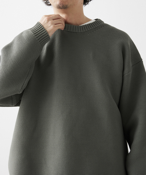「JOURNAL STANDARD relume」 長袖ニット MEDIUM ブラック系その他 メンズ_画像4