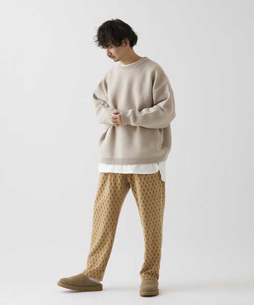 「JOURNAL STANDARD relume」 長袖ニット MEDIUM ブラック系その他 メンズ_画像7