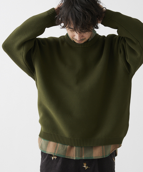 「JOURNAL STANDARD relume」 長袖ニット MEDIUM ブラック系その他 メンズ_画像9