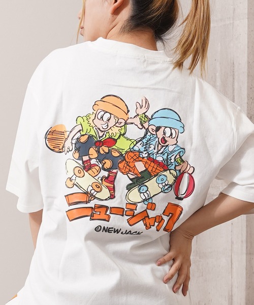 tシャツ NEW JACK クレヨンタッチ イラストTシャツ / Crayon Touch