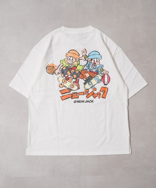 キャラクターイラスト Tシャツ XL tシャツ NEW JACK クレヨンタッチ イラストTシャツ / Crayon Touch