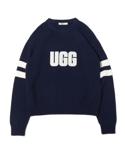 「UGG」 長袖ニット L ネイビー レディース