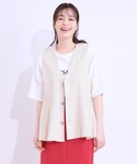 ベスト ジレ 「S-LL」いつものコーデにプラ...の詳細画像1