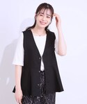 ベスト ジレ 「S-LL」いつものコーデにプラ...の詳細画像5