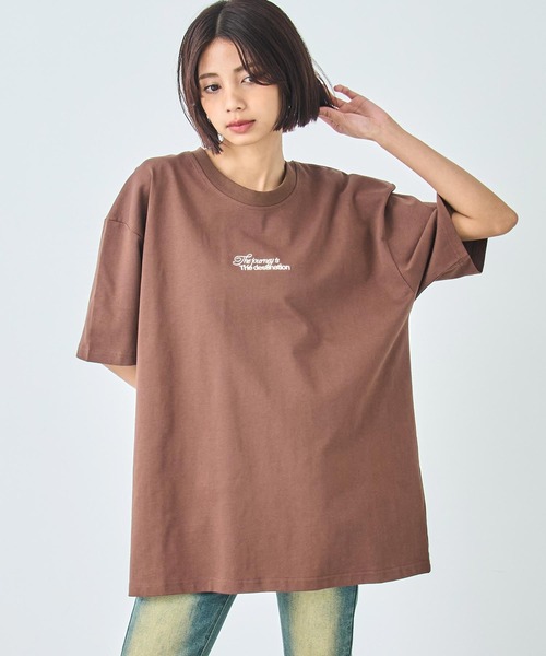 ANAP（アナップ） tシャツ 半袖 メッセージ ロゴ ビッグTシャツ