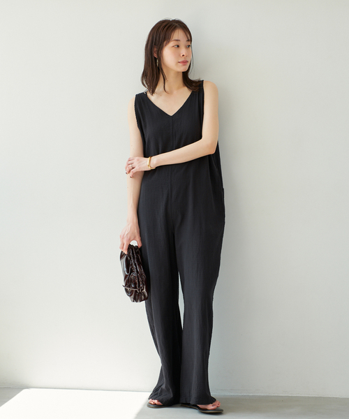 plage  アトリエフランセ　別注ジャンプスーツ　サロペット  　38 plage アトリエフランセ 別注ジャンプスーツ サロペット 38 LES