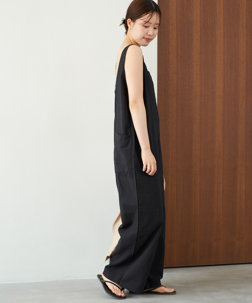 【美品】Plage プラージュ　とろみ　オールインワン　ジャンプスーツ　日本製 plage オールインワン LES ATELIERS FRANCAIS DE CONFECTION