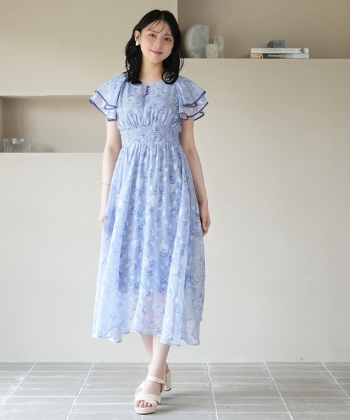ASTORIA ODIER ワンピース オパール花柄ワンピース : ZOZOTOWN