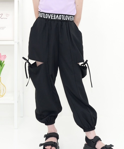 Bee des パンツ カットアウト パラシュートパンツ キッズ 子供服