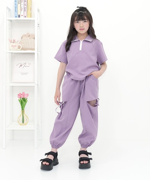 超安い品質 Bee des パンツ カットアウト パラシュートパンツ キッズ 子供服 パンツ