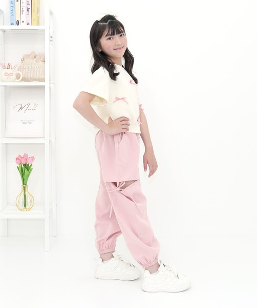 Bee des Bee パンツ カットアウト パラシュートパンツ キッズ 子供服