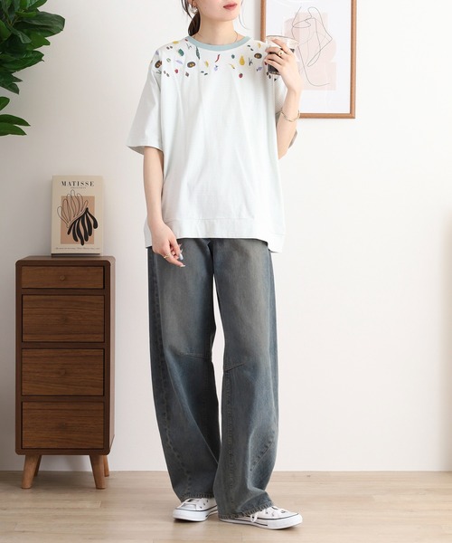 tシャツ EMAGO 野菜刺繍Ｔシャツ レディース Emago tシャツ EMAGO 野菜刺繍Tシャツ レディース : ZOZOTOWN
