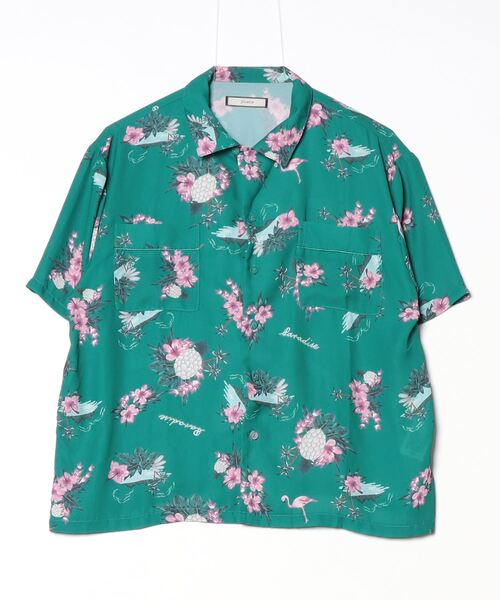 「jouetie」 半袖ブラウス MEDIUM グリーン レディース jouetie 「jouetie」 7分袖ブラウス MEDIUM グリーン レディース
