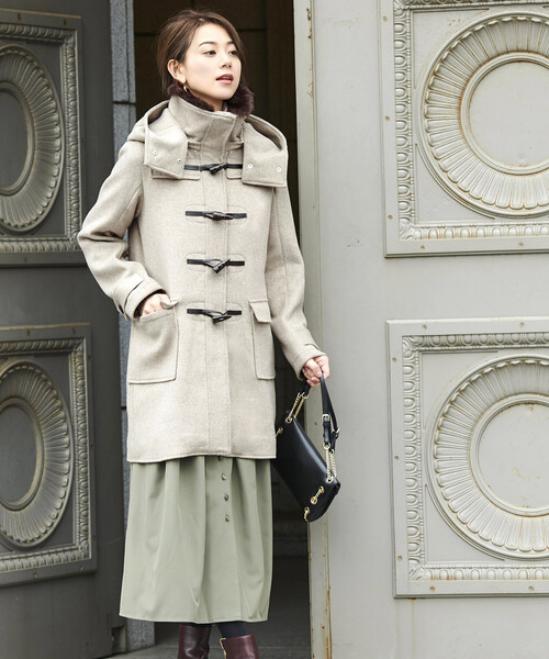 「RUIRUE BOUTIQUE」 ダッフルコート M ネイビー レディース_画像3