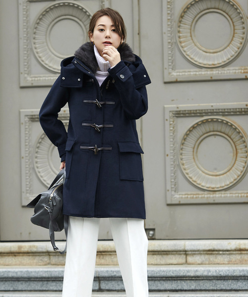 「RUIRUE BOUTIQUE」 ダッフルコート M ネイビー レディース_画像5