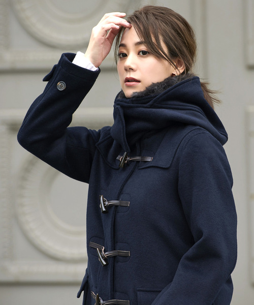「RUIRUE BOUTIQUE」 ダッフルコート M ネイビー レディース_画像7