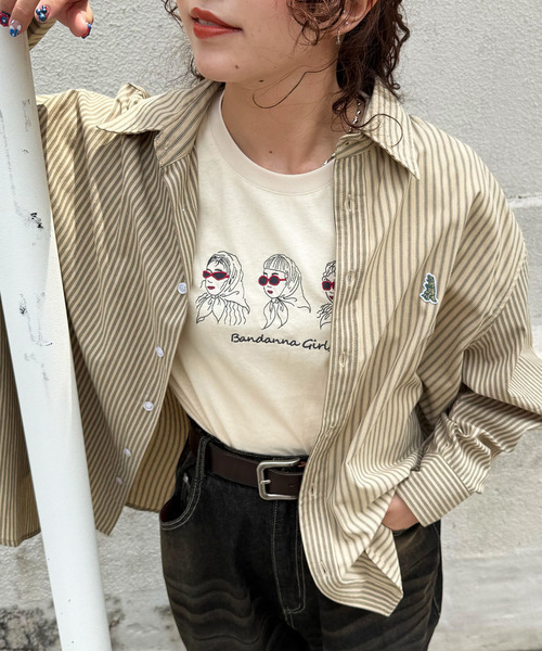 DOUBLE NAME（ダブルネーム） ブラウス シャツ 「m:rex」ミニ恐竜