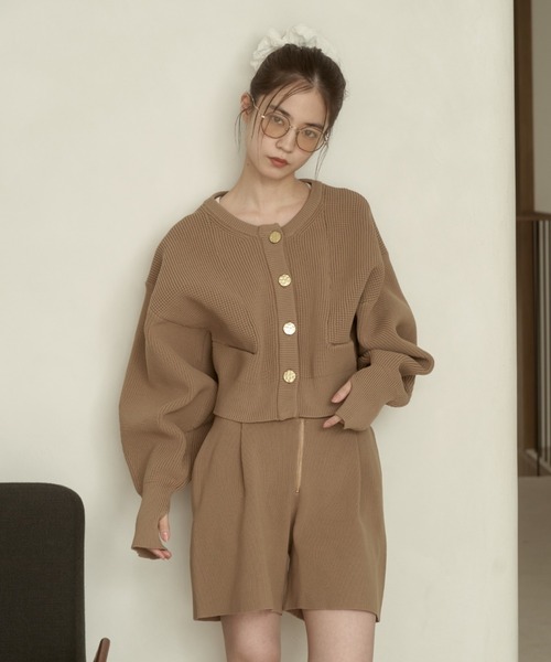 moi tytto（モイテュット） パンツ フロントジップニットショーツ