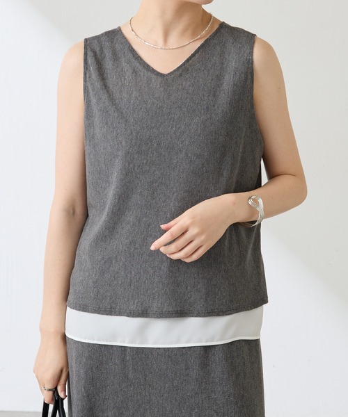 tシャツ リバーシブルタンク/セットアップ可 レディース