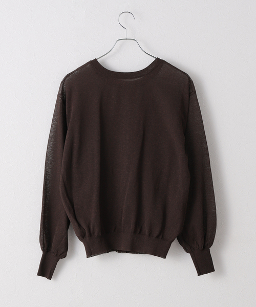Spick and Span カシミヤコンパクトクルーネックカーディガン Spick and Span カシミヤコンパクトクルーネックカーディガン