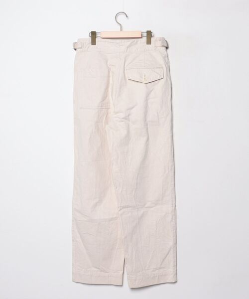 MHL. ベージュ ストレートワイドパンツ S MARGARET HOWELL マーガレットハウエル *コットンワイドパンツ*1