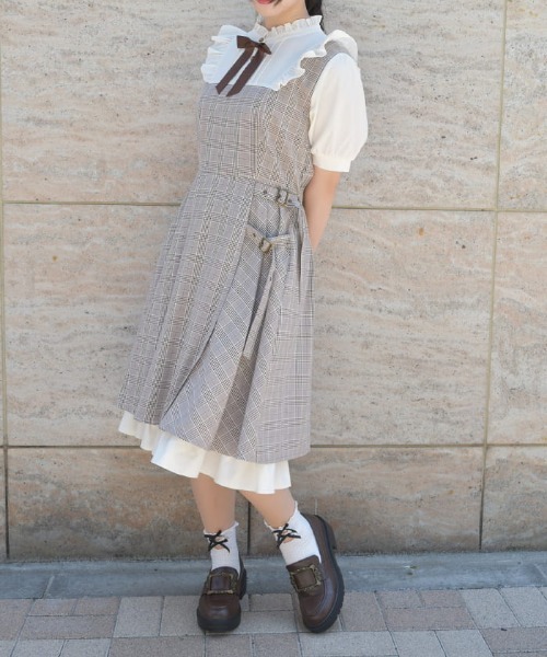 axes femme（アクシーズ ファム） ワンピース ハトメ使いベルト