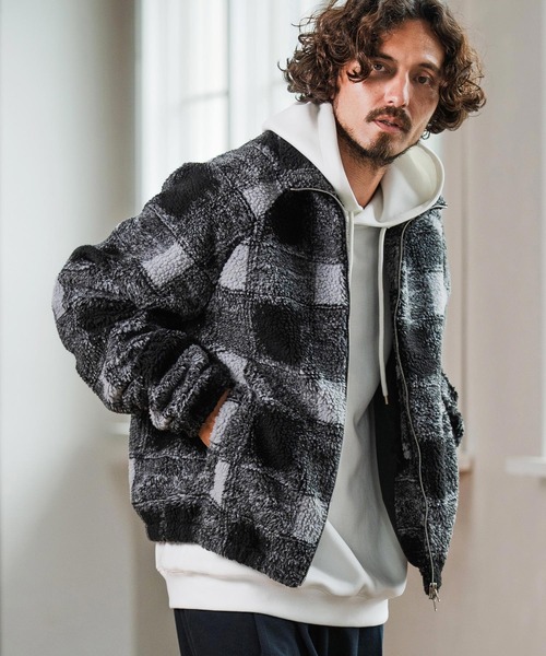 ジャケット・アウター 1999AW STONE  MULTI POCKET ZIP BOA Magine（マージン） コート ジャケット mj10910-Boa Fleece Stand