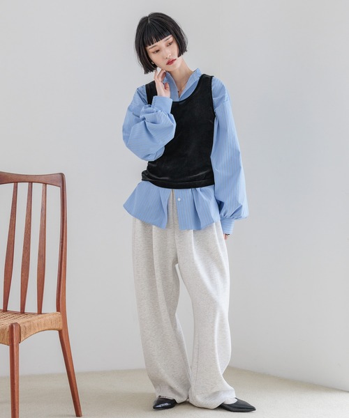 LOWRYS FARM（ローリーズファーム） タンクトップ ノースリーブ ベロア