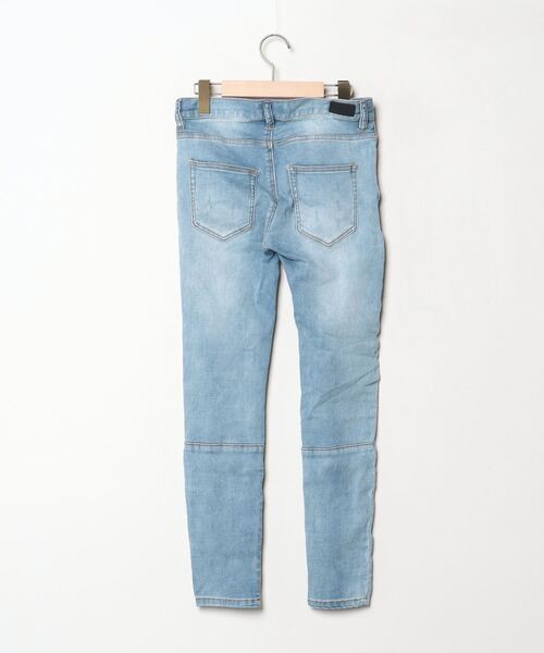 [DANKE SCHON] повреждение обработка Denim брюки SMALL голубой женский 
