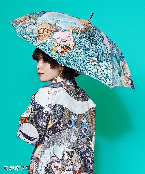 カヤ 日傘 傘 「水木しげる」晴雨兼用傘 レディース メンズ : ZOZOTOWN