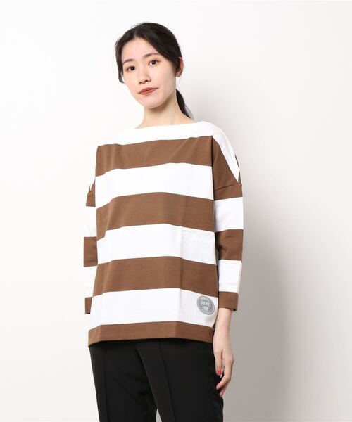 「Traditional Weatherwear」 7分袖カットソー S ベージュ レディース_画像5