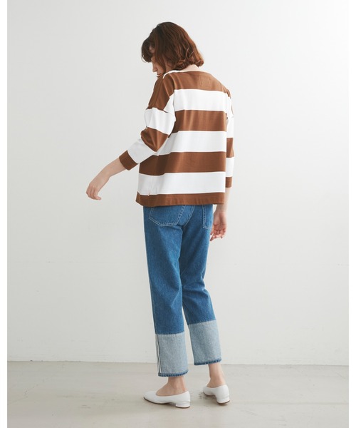 「Traditional Weatherwear」 7分袖カットソー S ベージュ レディース_画像9